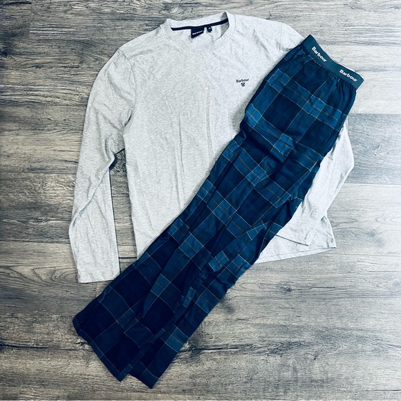 NWOT Barbour, Doug 2-Piece Pajama Set, Midnight Tartan, M - Picture 3 of 11